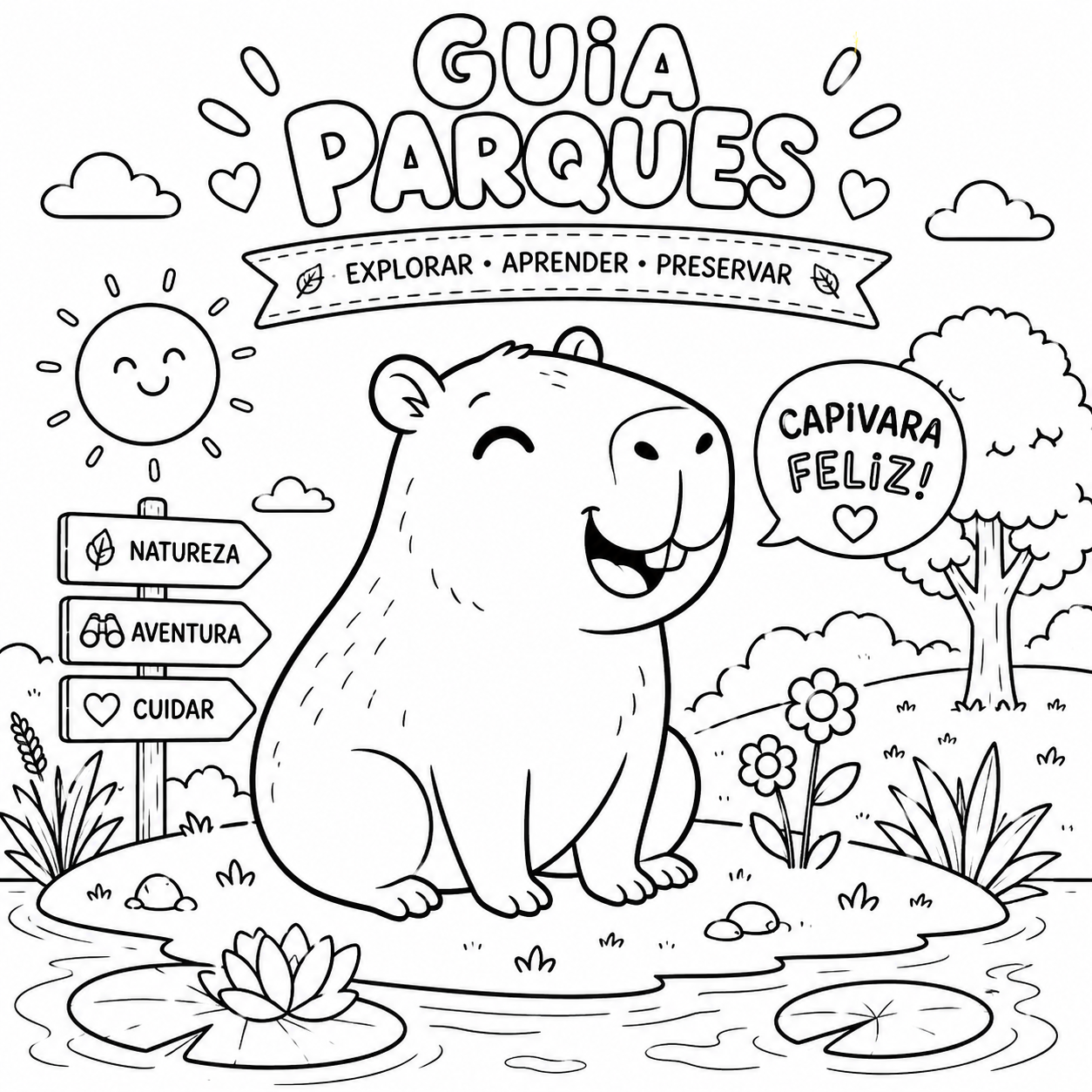 Capivara Feliz
